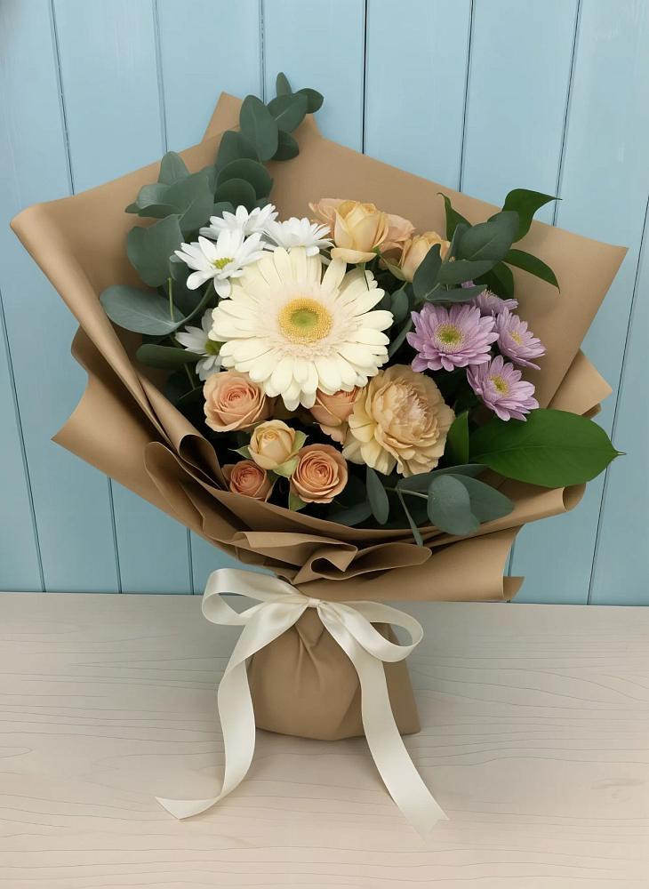 Букет цветов из: Герберы и Хризантемы в Шемордан