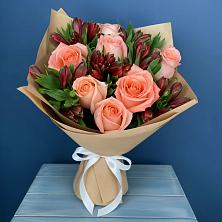 Букет цветов из:  Розы и Альстромерии в Шемордан