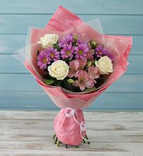 Букет цветов из:  Герберы #REPLACE_PRED# Шемордан