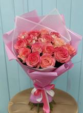 Букет 15 Розовых роз Равель в Шемордан
