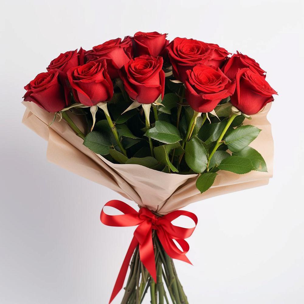 Букет 11 Красных роз Эдлесс Лав в Шемордан