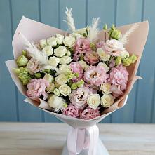 Букет цветов из:  Альстромерии и Розы в Шемордан