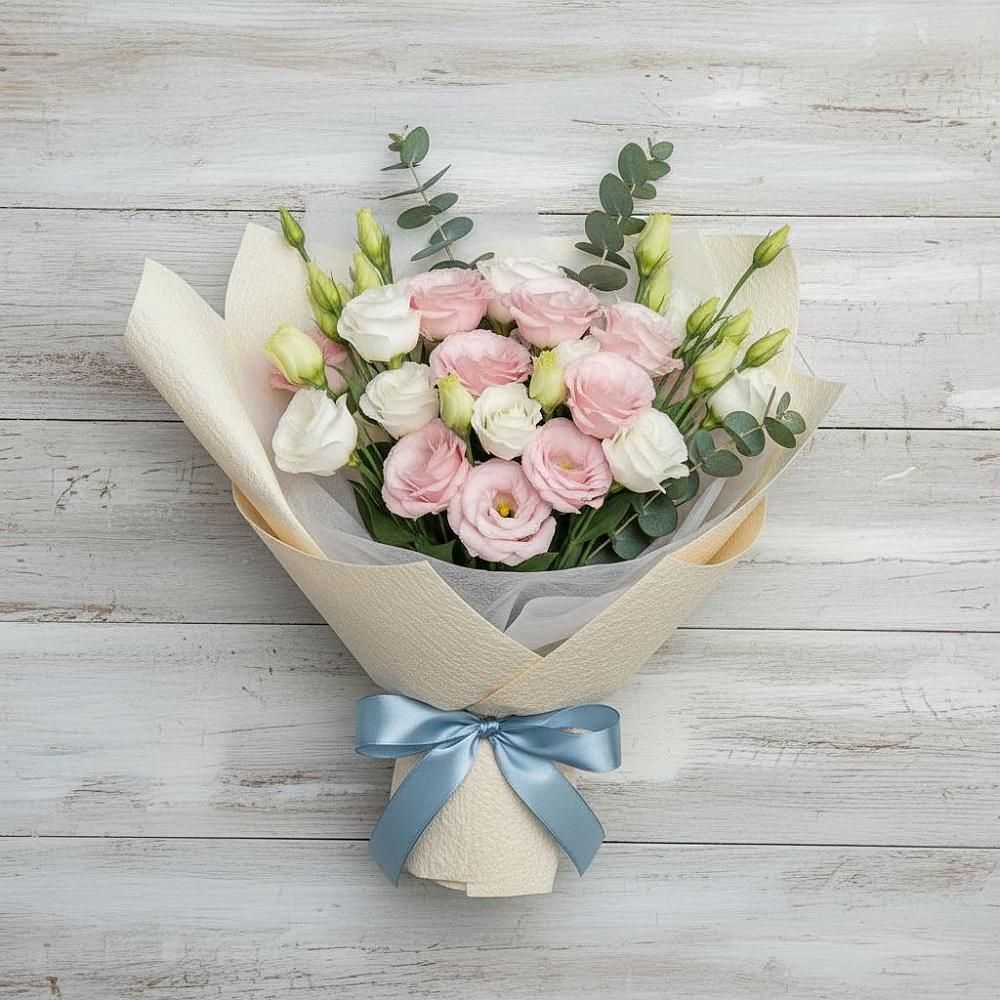 Букет цветов из: Лизиантусы в Шемордан